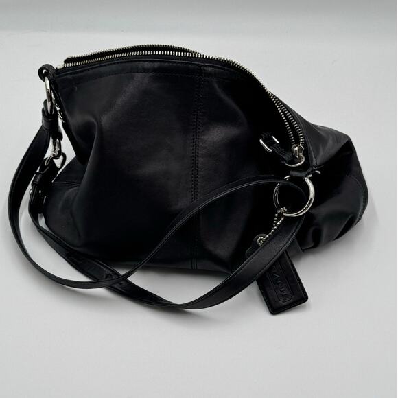 Copied - Coach Womens Purse Navy Leather Mini Brooke Carryall Satchel - Picture 1 of 8